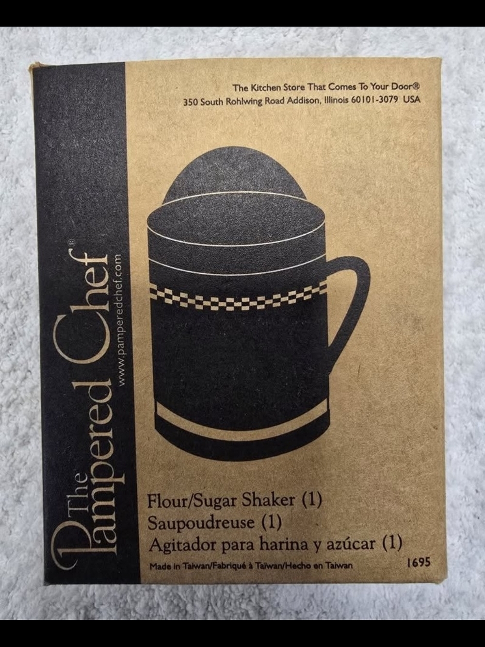 The Pampered Chef Flour Sugar Shaker 1695 Stainless Steel Kitchen Tool